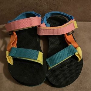 Teva multicolor sandals.